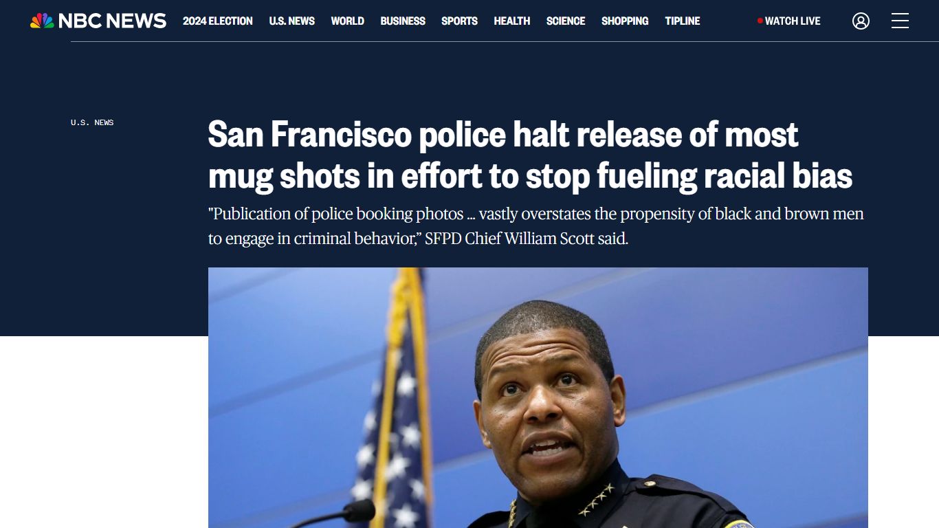 San Francisco police halt release of most mug shots in effort to stop ...